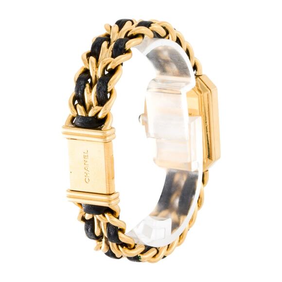 Chanel Gold-tone Black Leather Première Rock Watch - Picture 2 of 3